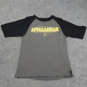 Appalachian Mountaineers T Shirt Mens Medium‎ Raglan Short Sleeve Vintage